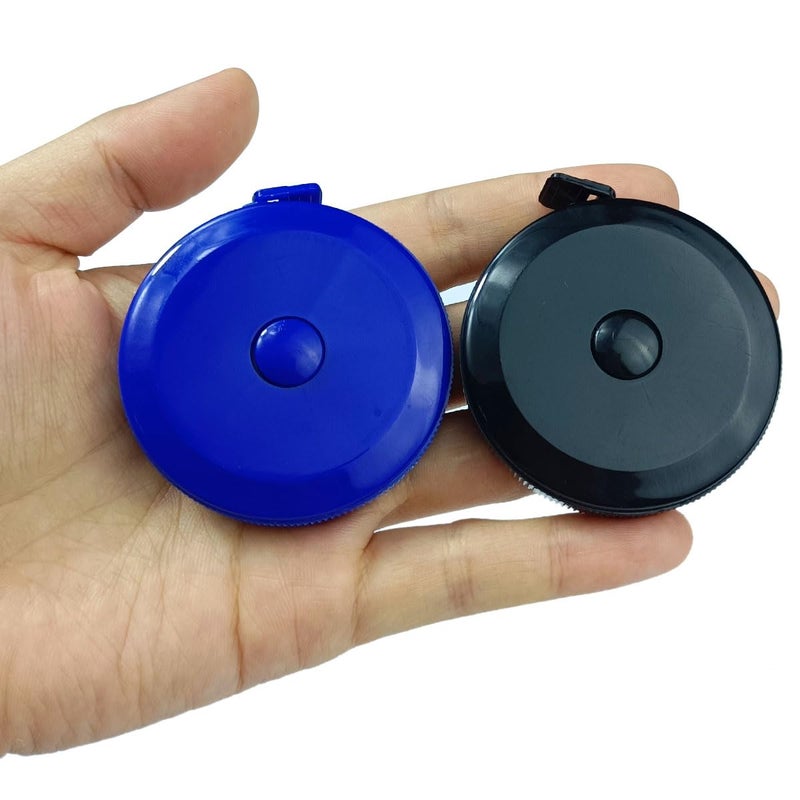 FKEYTO Professional Body Measuring Tape, 4 Pack Retractable Fabric Tape Measure Set for Sewing, Body Measurement, Tailoring (Black, Blue, Yellow) - Image 2